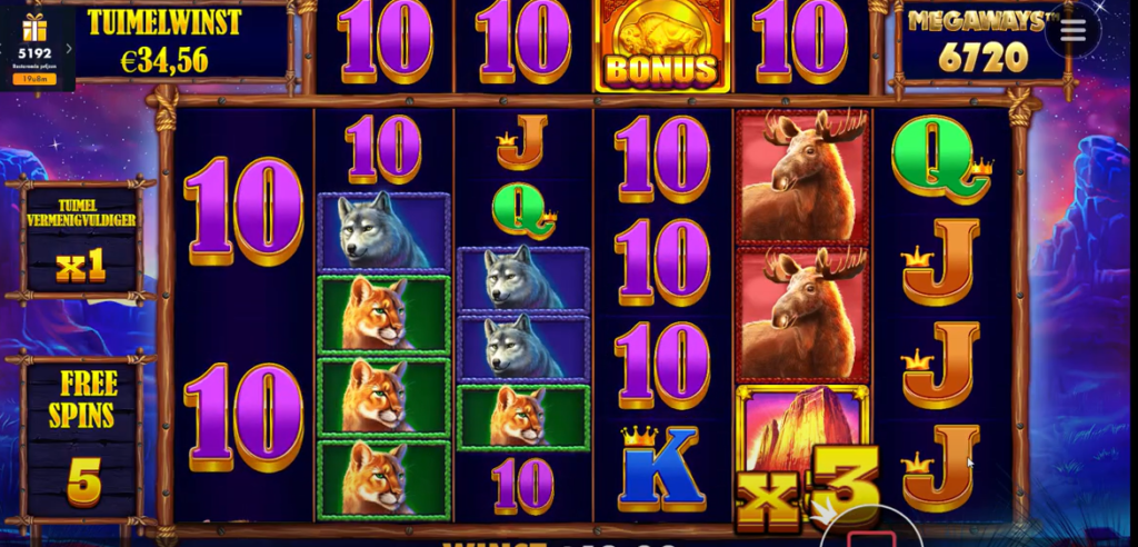 Big Win op Buffalo King Megaways