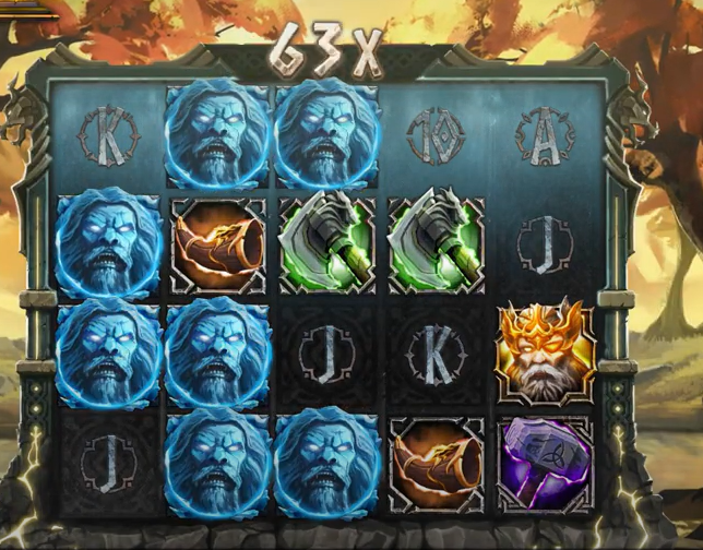 MEGA WIN op Rise of Ymir van Hacksaw
